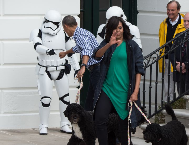 Barack Obama Fist Bumps With A Stormtrooper