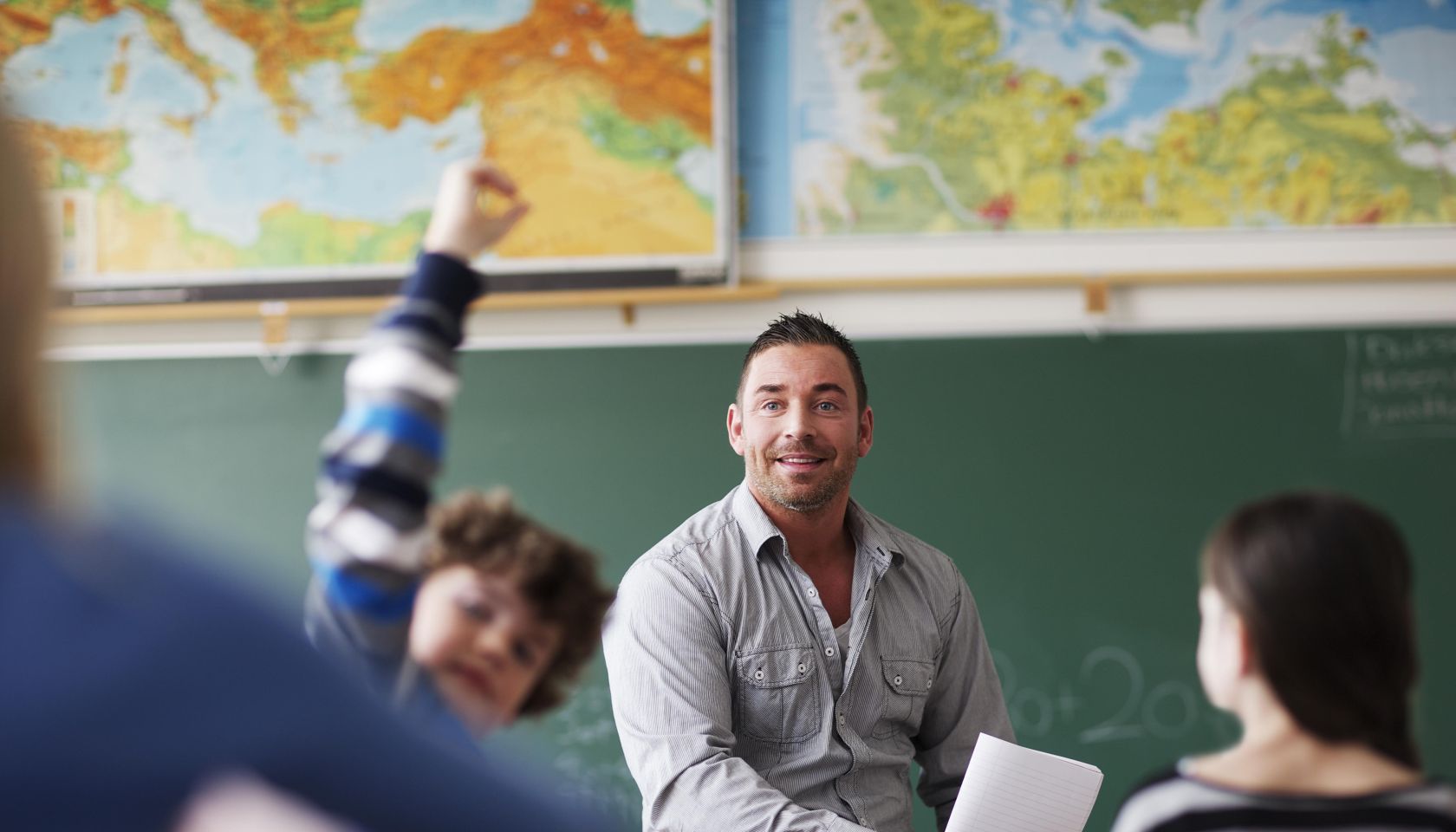 Teacher in classroom