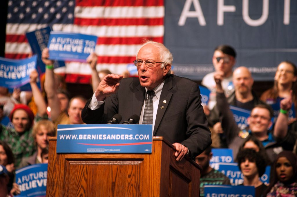 Democratic Presidential Candidate Bernie Sanders Holds Rally In Laramie, Wyoming
