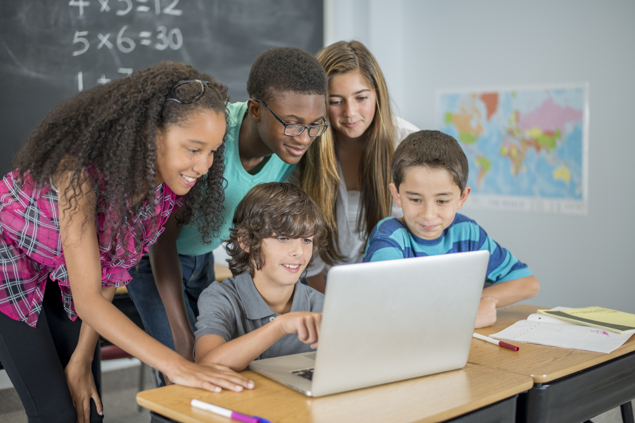 Watching and Educational Video on a Laptop