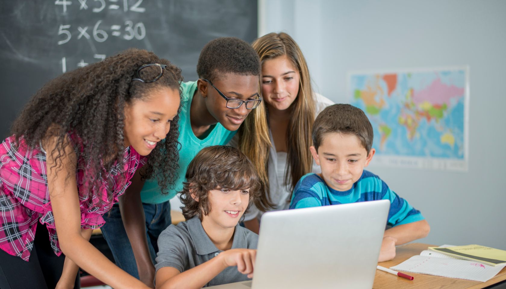 Watching and Educational Video on a Laptop