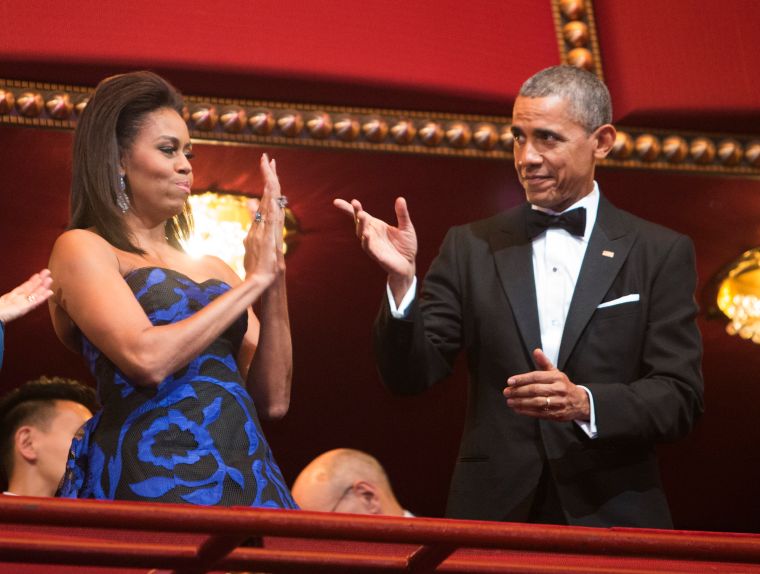 Michelle and Barack