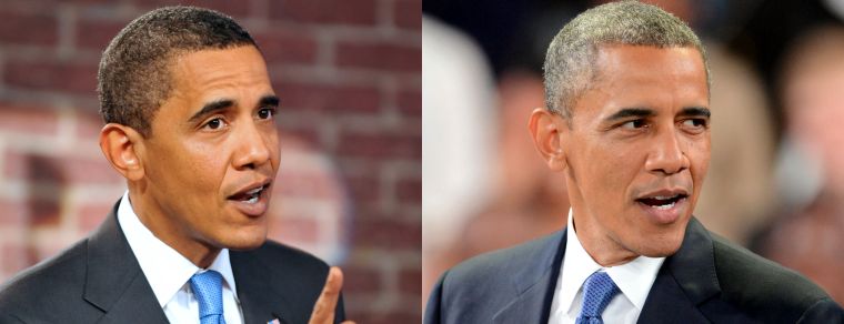 Then & Now: Barack Obama's Silver Fox Transformation