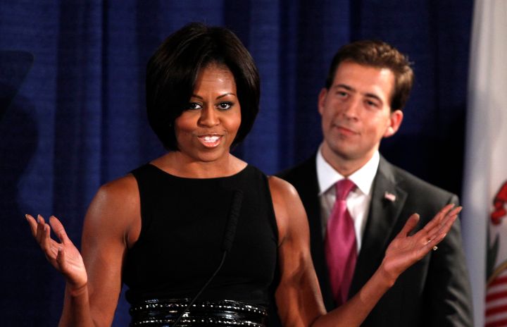 Michelle Obama Campaigns For Illinois Senate Candidate Alexi Giannoulias