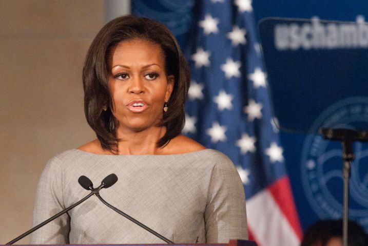 First Lady Michelle Obama speaks at the U.S. Chamber of...