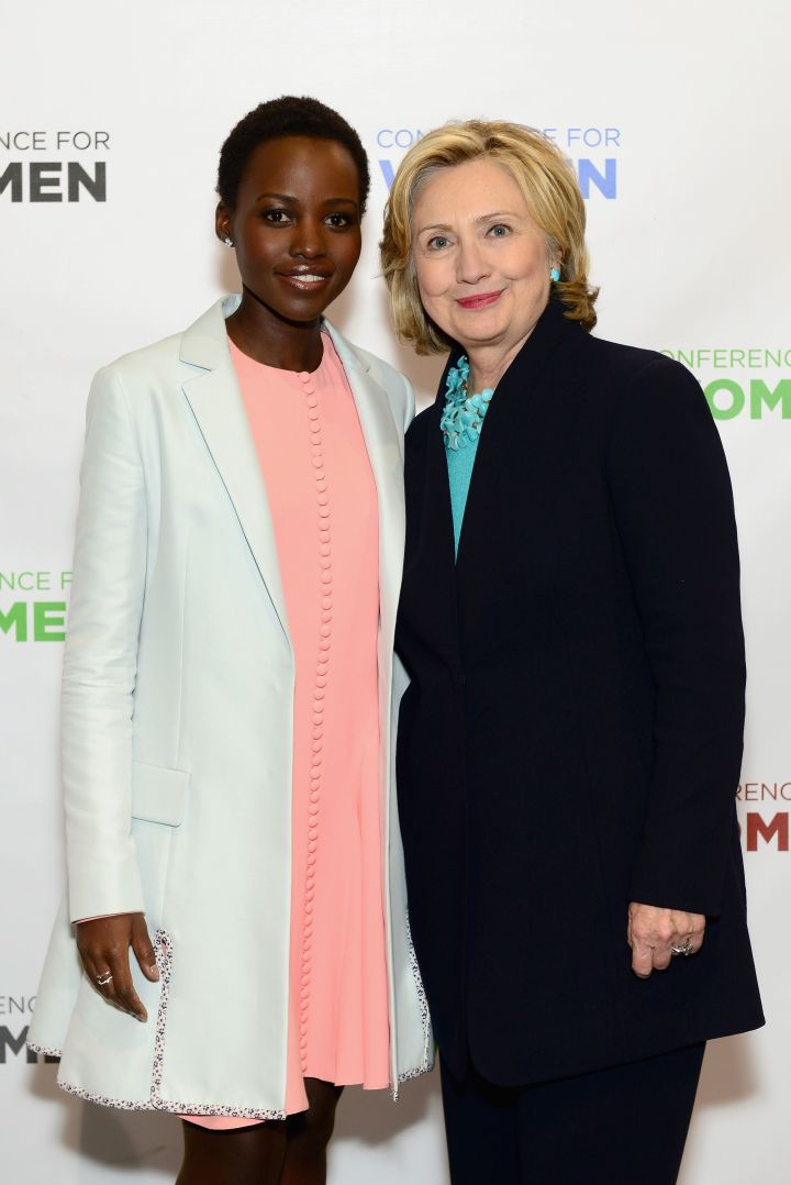 Hillary Clinton With Lupita Nyong’o