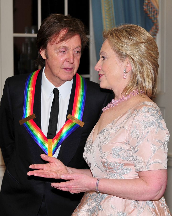 Hillary Clinton With Paul McCartney
