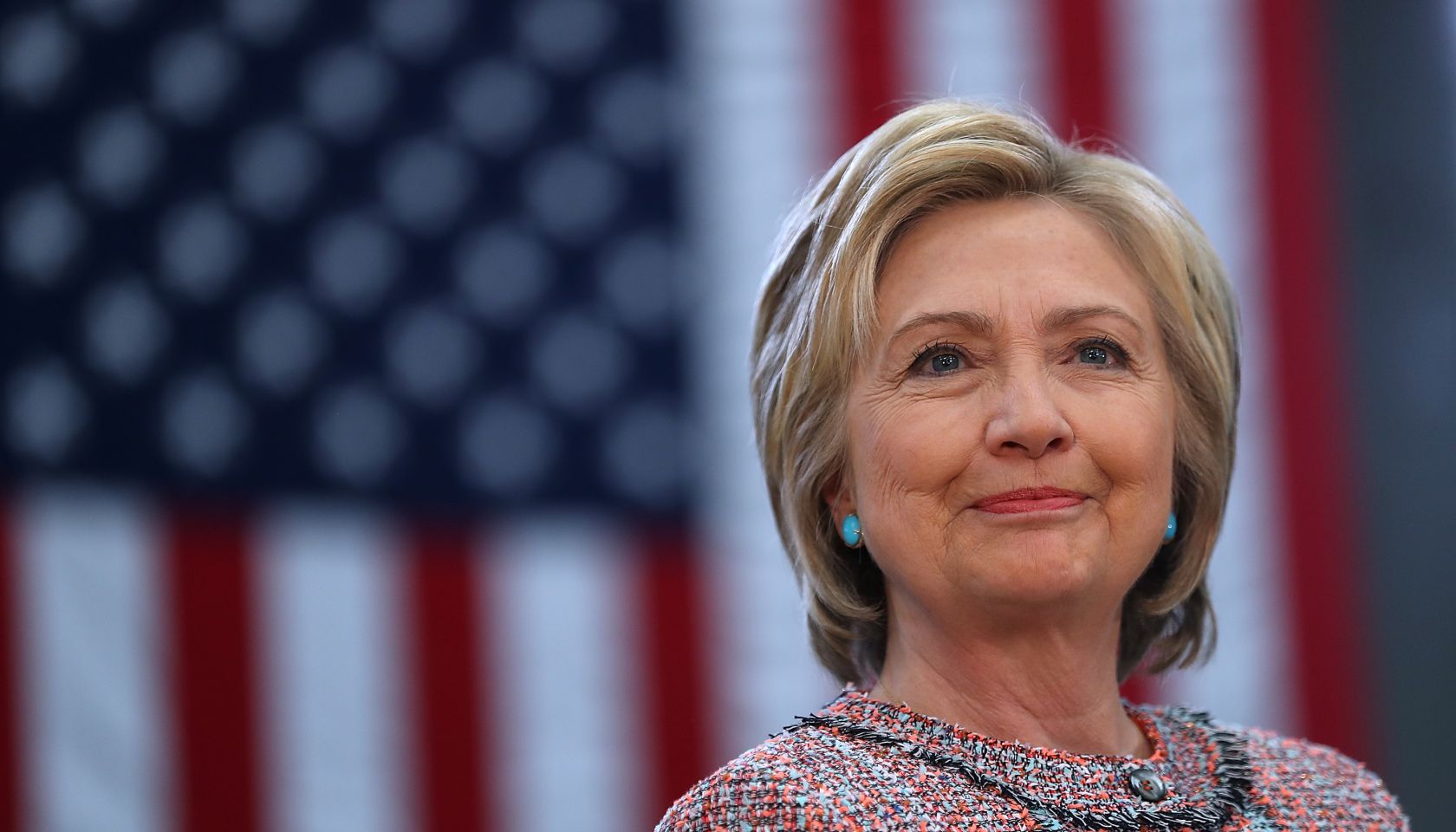Hillary Clinton Campaigns In Salinas, California