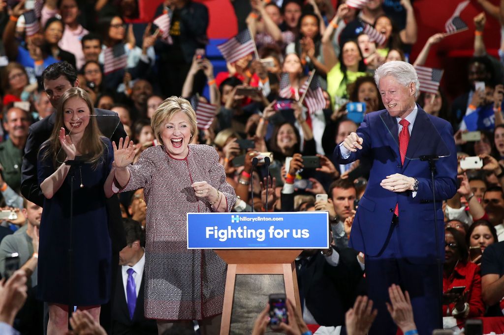 Hillary Clinton Holds New York Primary Night Gathering In Manhattan