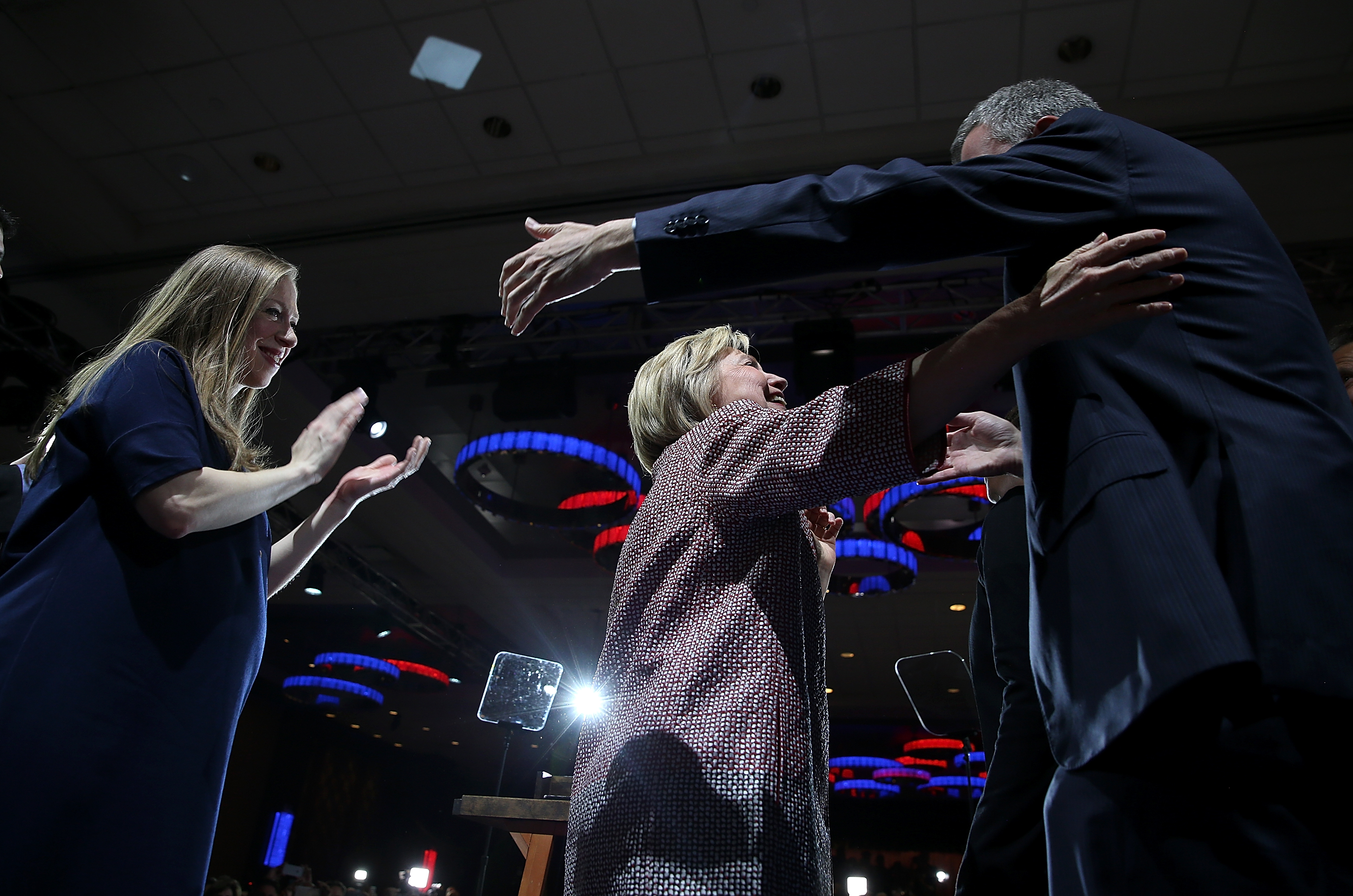 Hillary Clinton Holds New York Primary Night Gathering In Manhattan