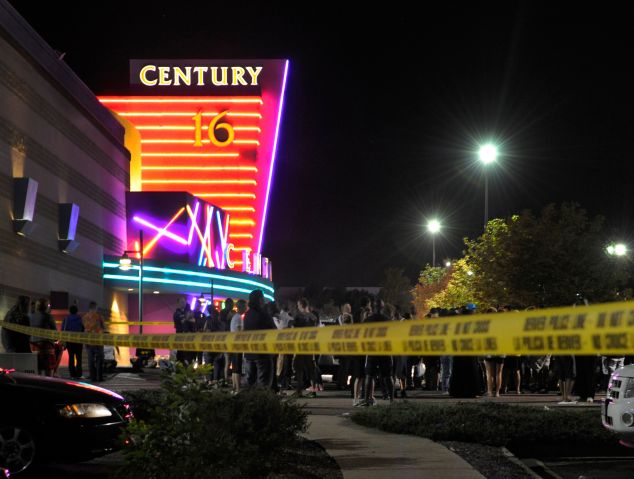 Aurora Police responded to the Century 16 movie theatre early Friday morning, July 20, 2012. Scanner traffic indicates that dozens of people were hurt in a shooting inside the theatre. Karl Gehring/The Denver Post