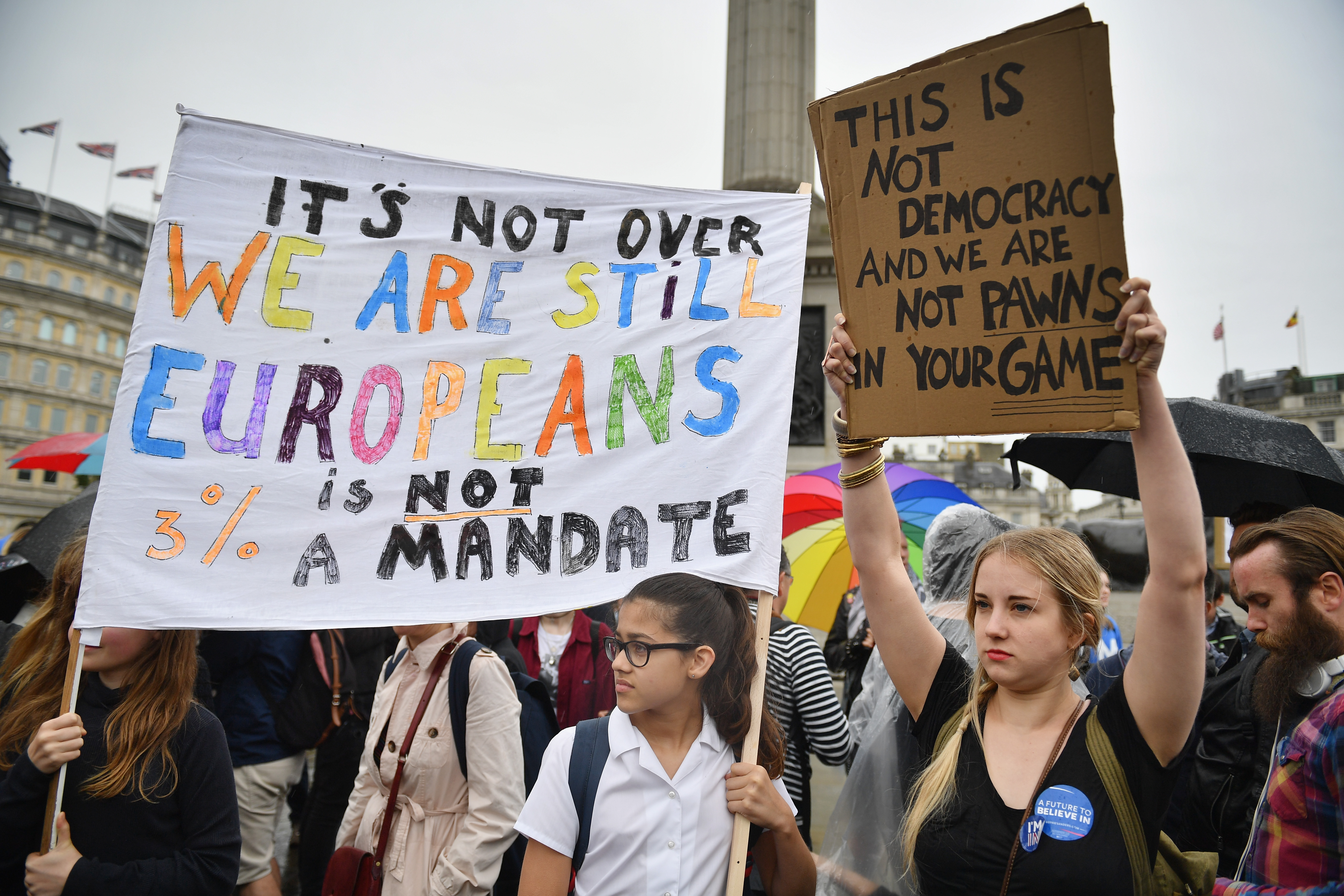 Protestors Attend Anti-Brexit Rallys Across The UK