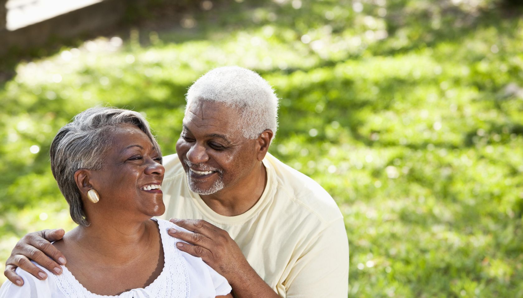 Portrait of senior African American couple