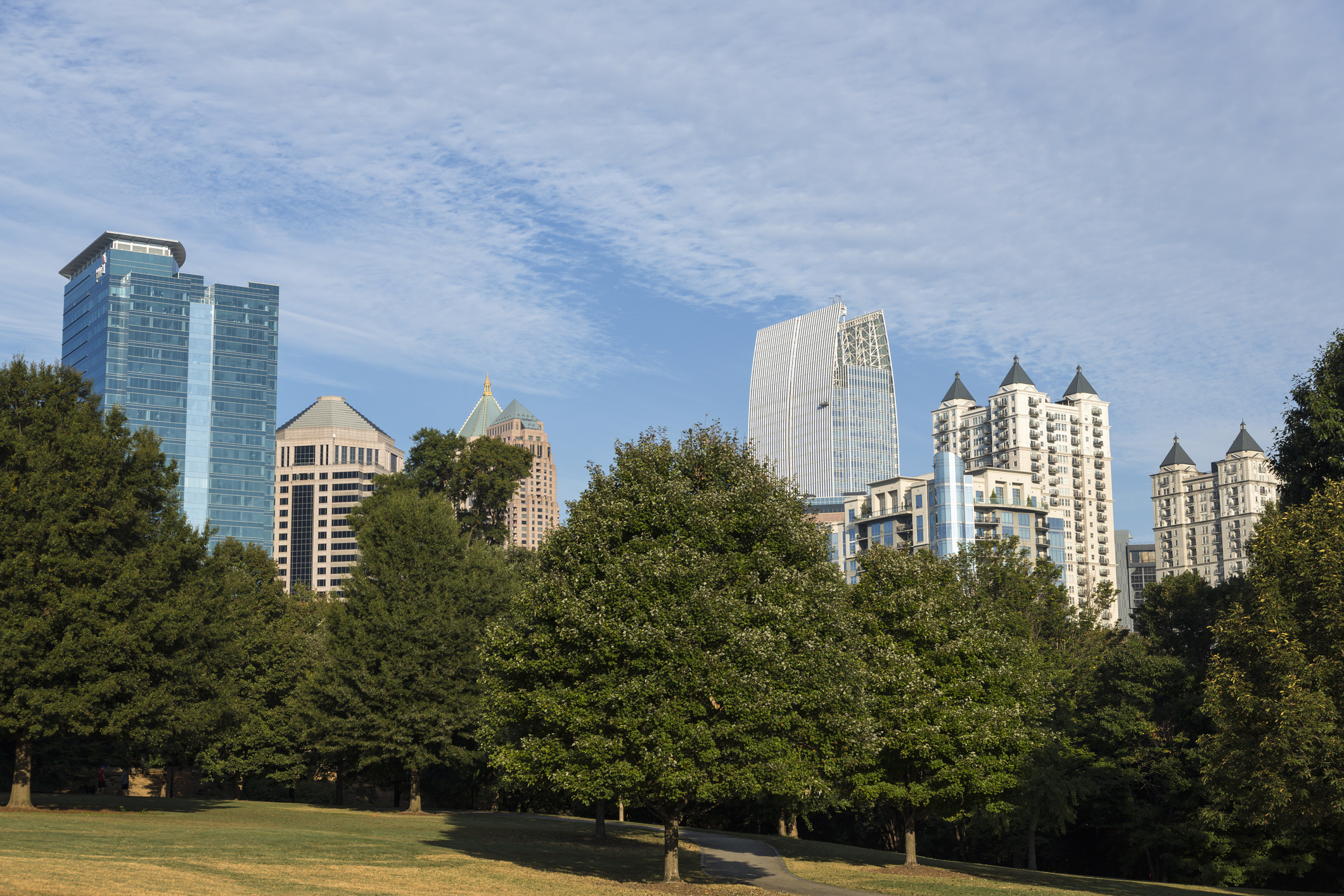 Atlanta skyline from Piedmont Park