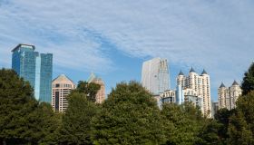 Atlanta skyline from Piedmont Park
