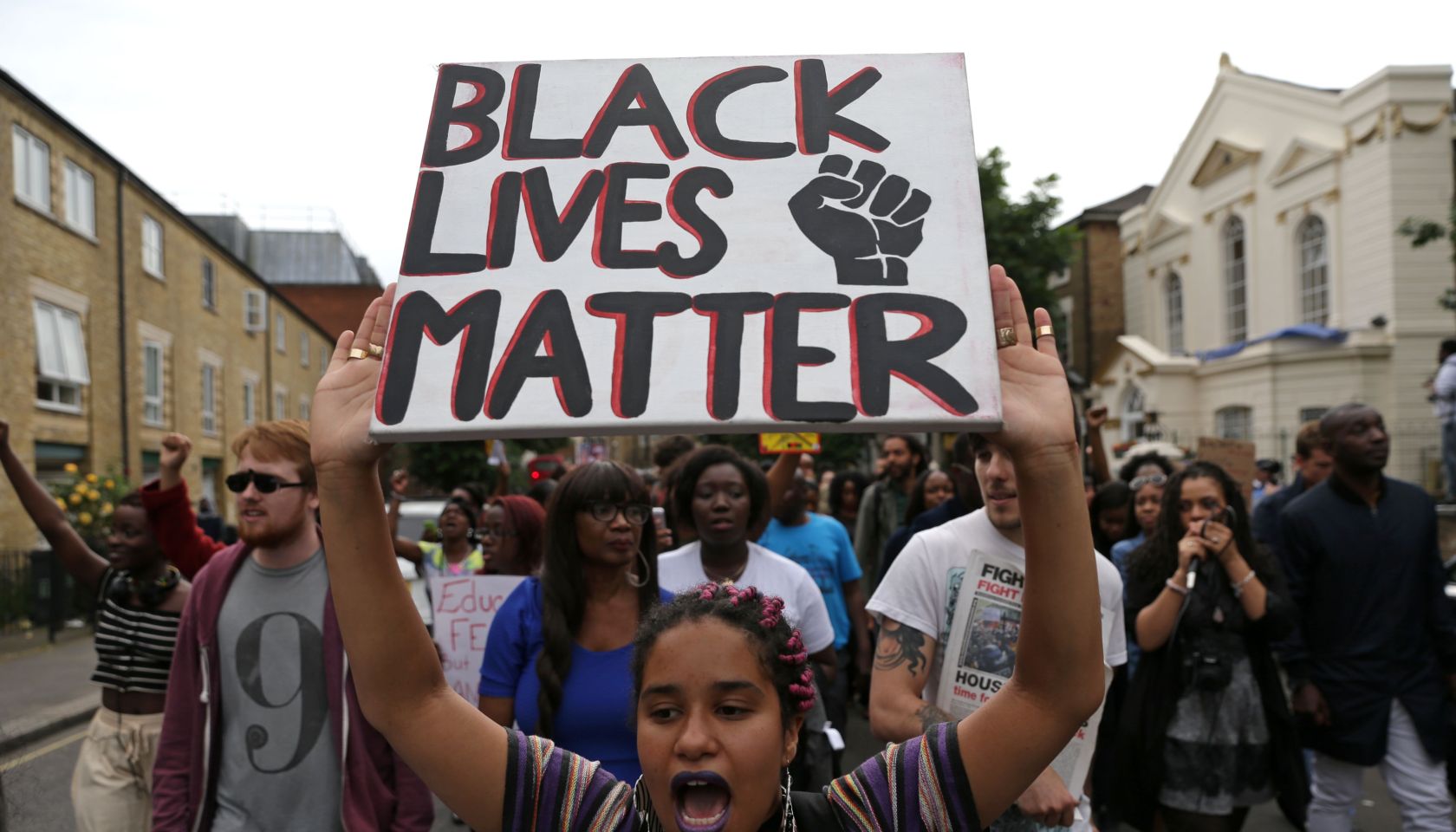 BRITAIN-US-POLICE-PROTEST