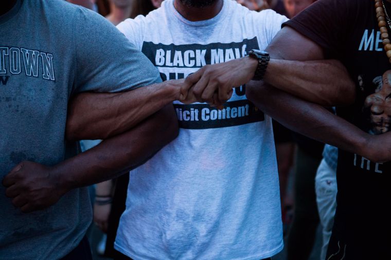Activists At The White House Protest Shooting Deaths Of Two Black Men By Police