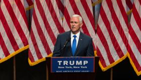 Mike Pence speaks during Donald Trump introduction Governor...