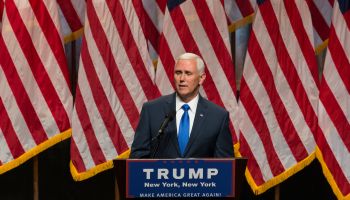 Mike Pence speaks during Donald Trump introduction Governor...