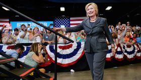 Hillary Clinton Campaigns In Raleigh, North Carolina