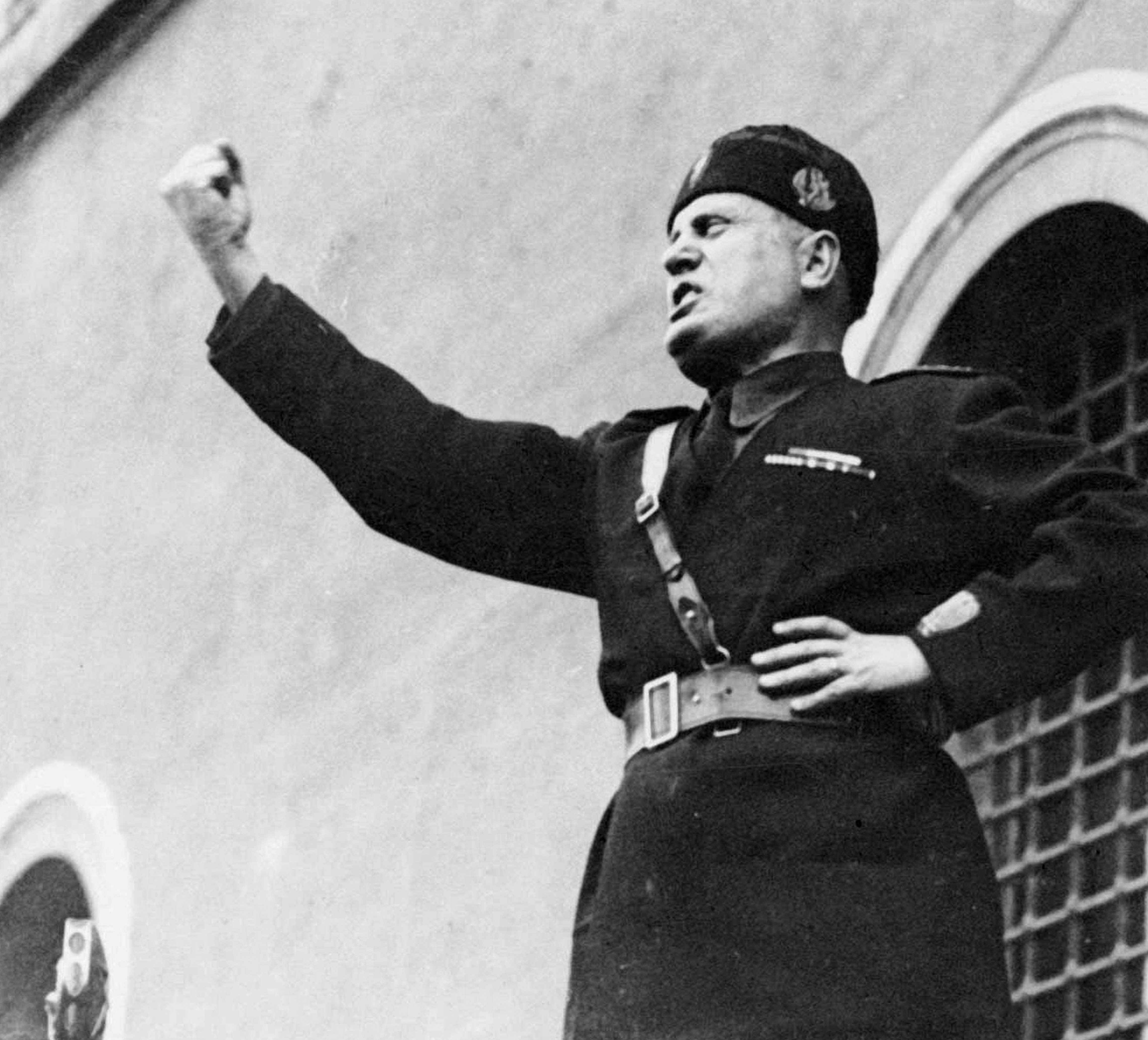 Benito Mussolini.