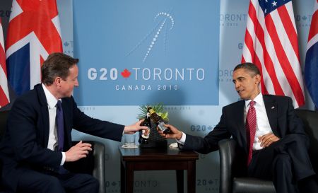 US President Barack Obama and British Pr