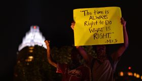 Protesters demonstrate against police in Charlotte, Carolina