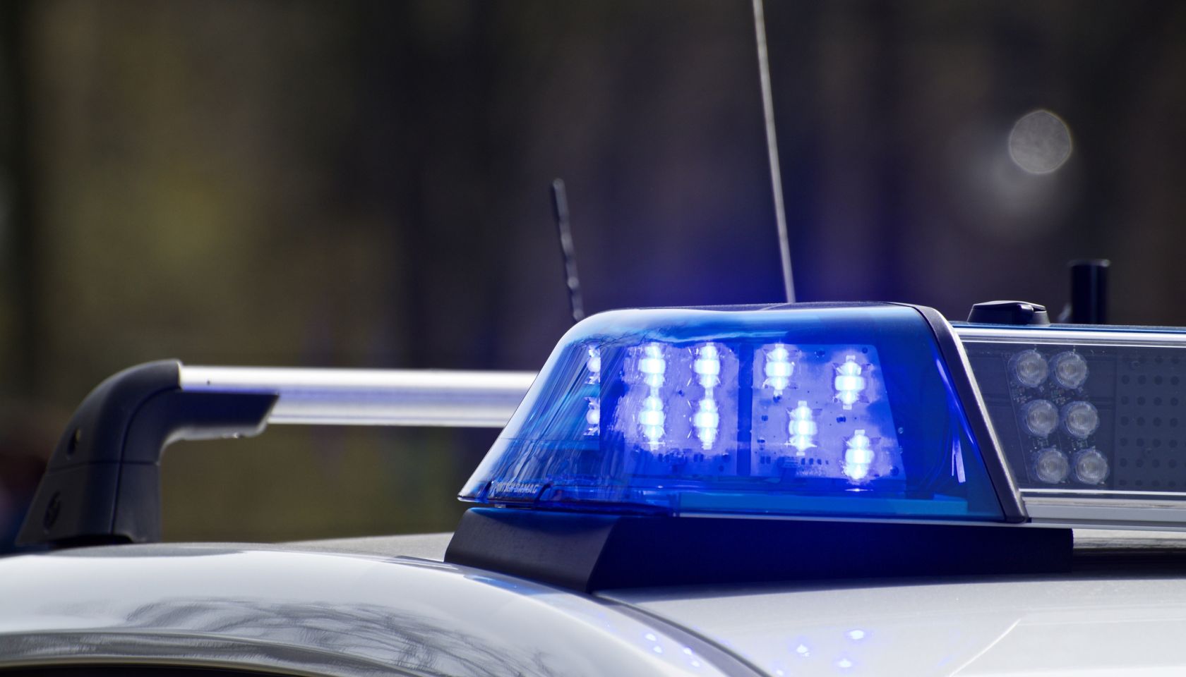 Close-Up Of Siren Light On Police Car