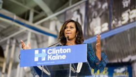 Michelle Obama Campaigns For Hillary Clinton In Philadelphia