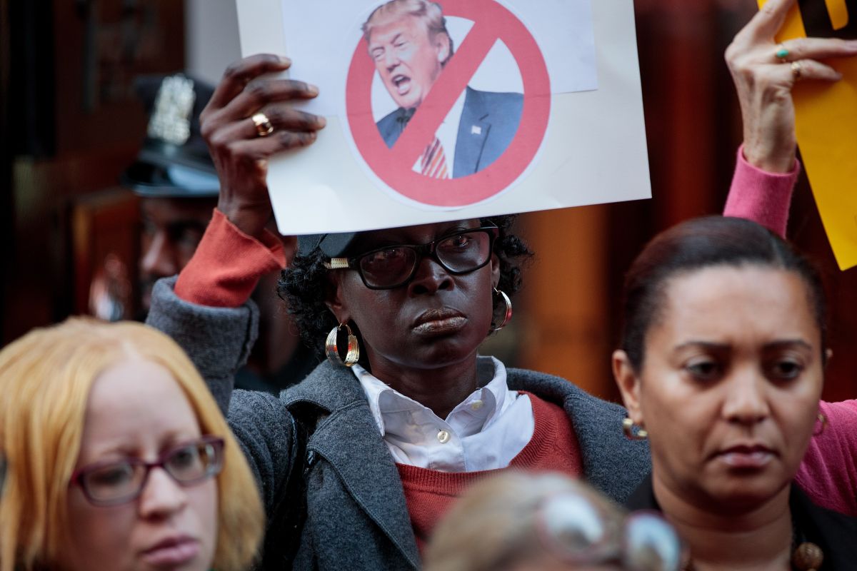 Women's Rights Advocates, Elected Officials Protest Outside Of Trump Tower