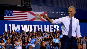 President Barack Obama Campaigns For Hillary Clinton In Miami, Florida