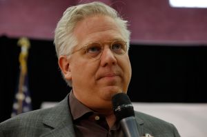 Talk show host Glenn Beck introduces US Senator Ted Cruz Campaigns in Las Vegas before Republican Nevada Caucus