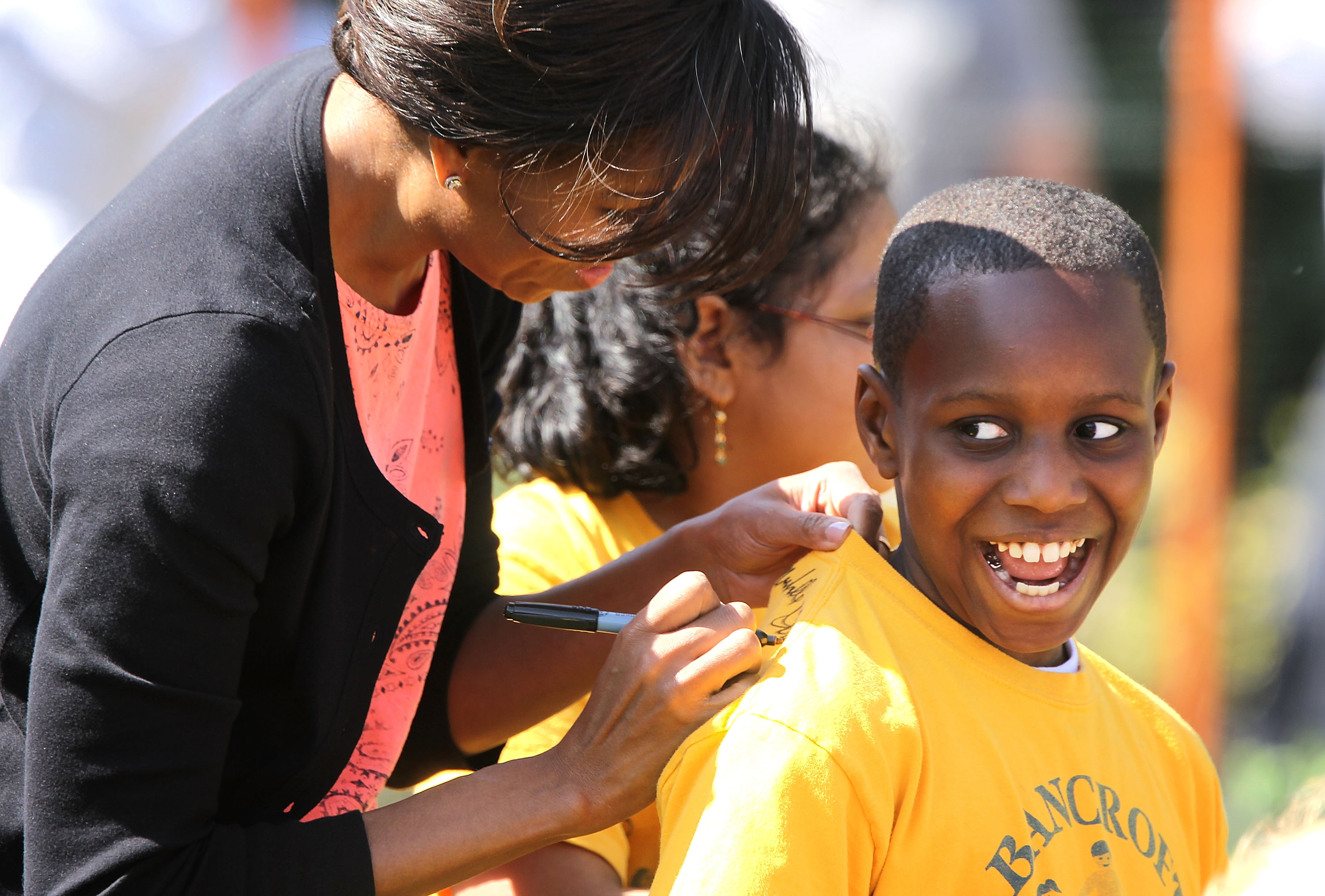 First Lady Michelle Obama Hosts White House Kitchen Garden Spring Planting