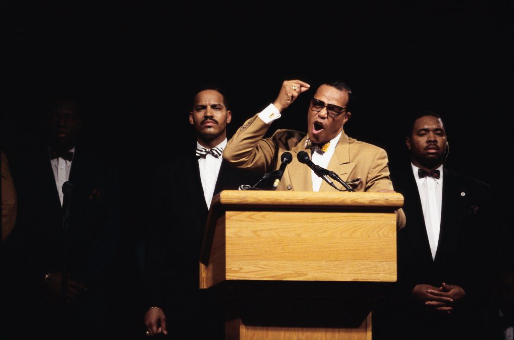 Louis Farrakhan Speaking at Rally