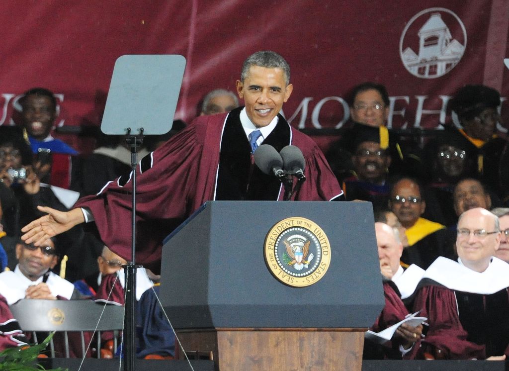 President Obama Delivers Remarks At Morehouse College 2013 Commencement