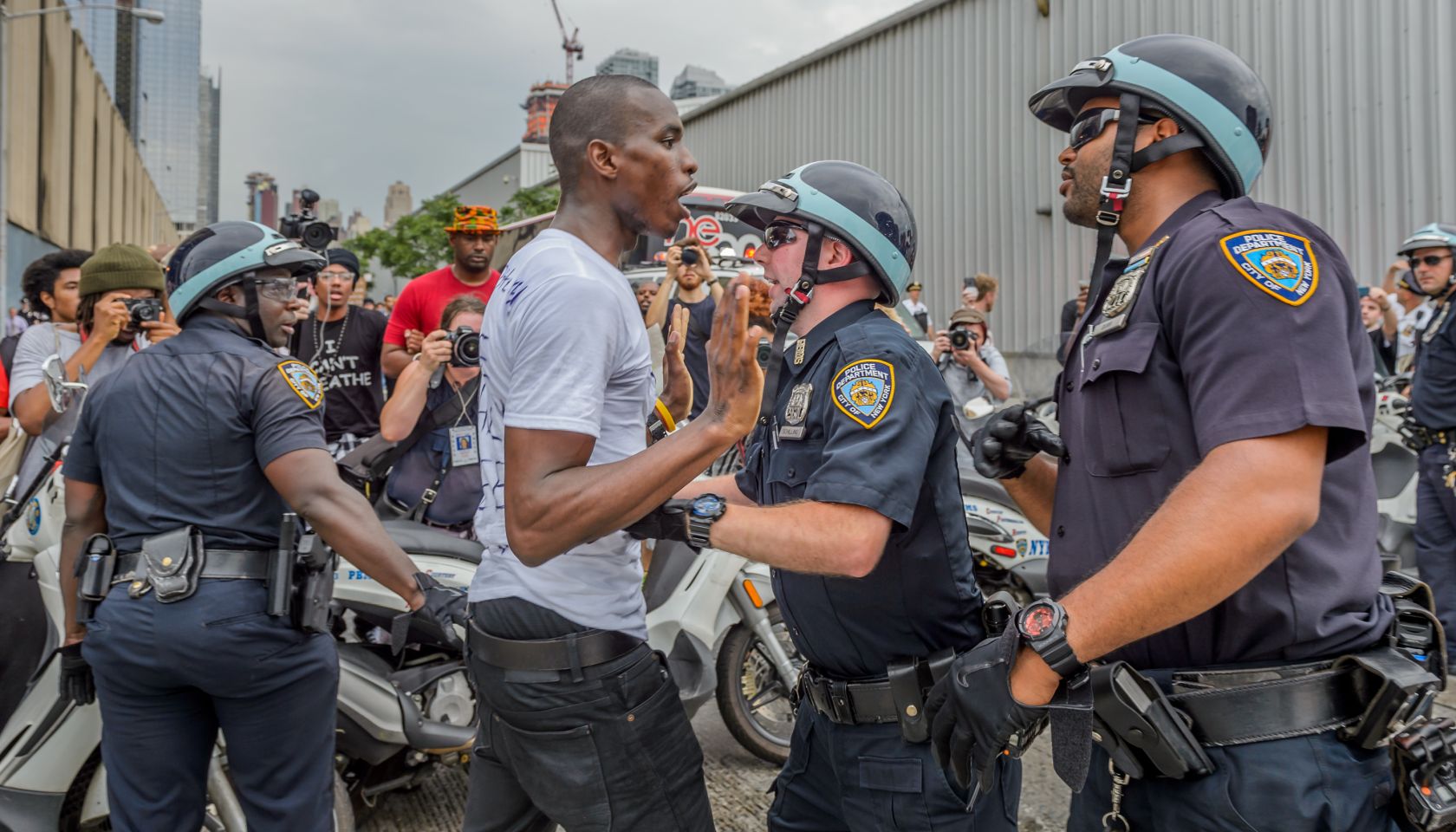 The NYPD made multiple arrests around Times Square where the...