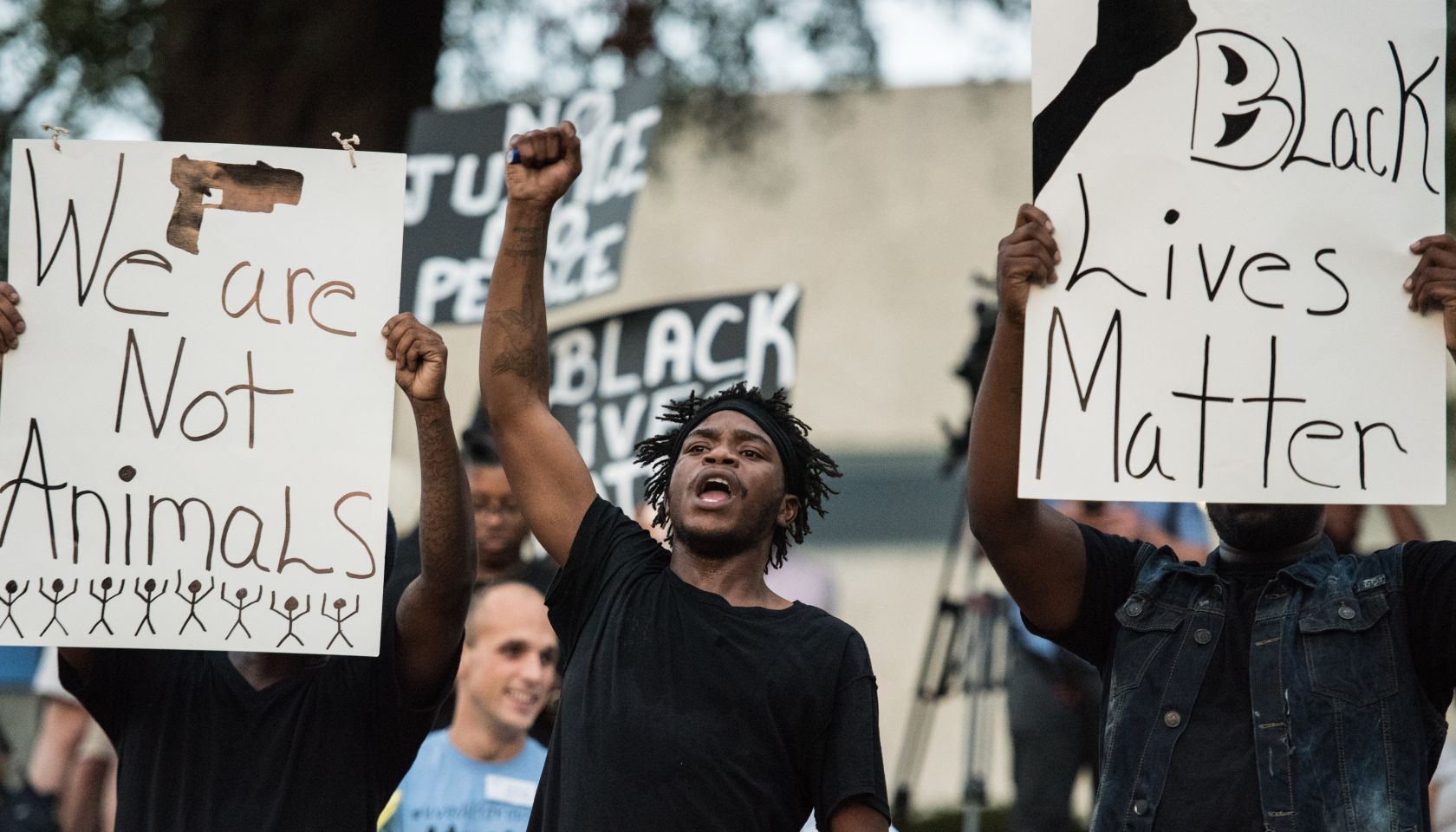 Protests Break Out In Charlotte After Police Shooting