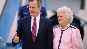 George and Barbara Bush Arriving in New Orleans