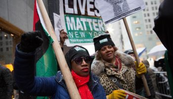 Black Lives Matter Organizes March To Trump Tower Ahead Of Martin Luther King Day