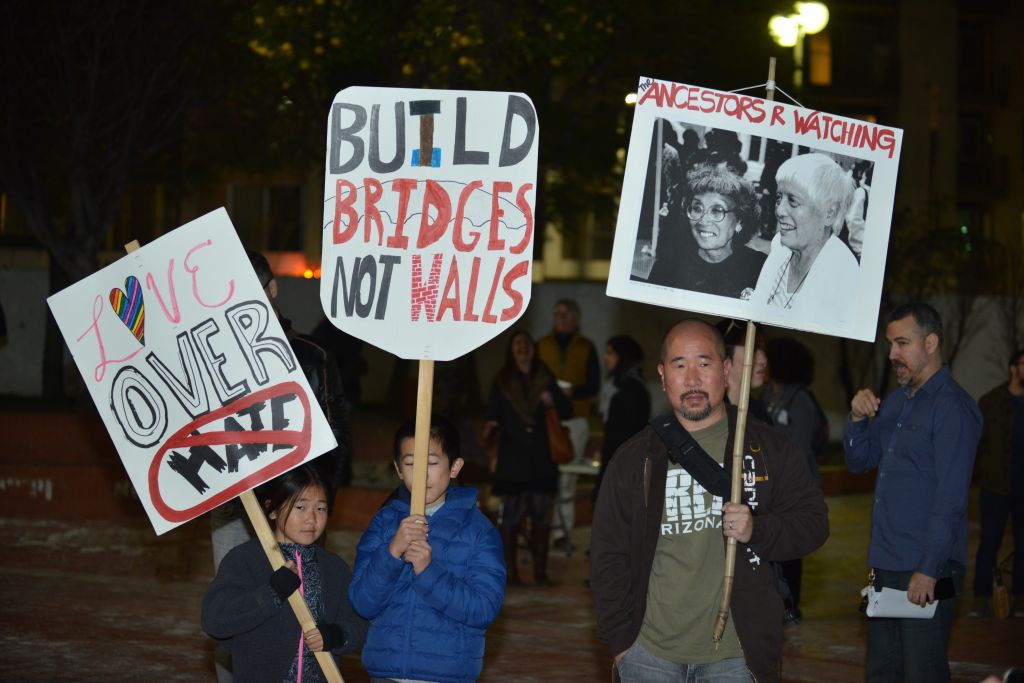Anti-Trump protest in Los Angeles