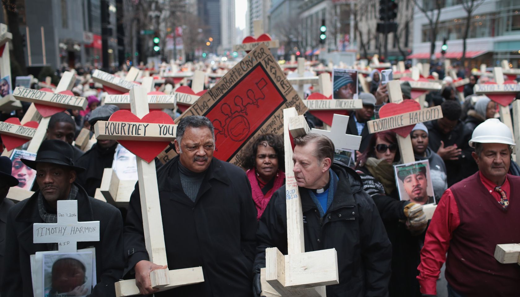 Residents And Activists Hold Anti-Violence March After Deadly Year In Chicago