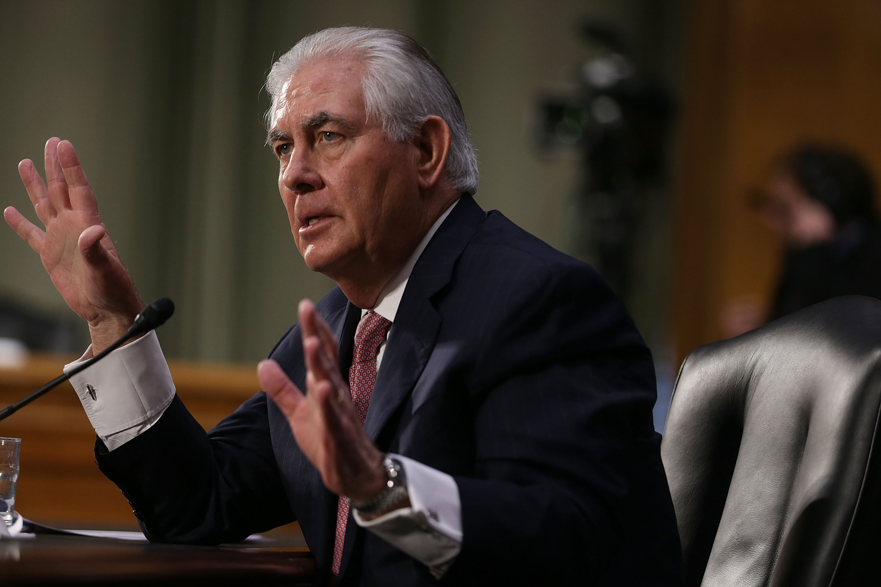 Senate Confirmation Hearing Held For Rex Tillerson To Become Secretary Of State