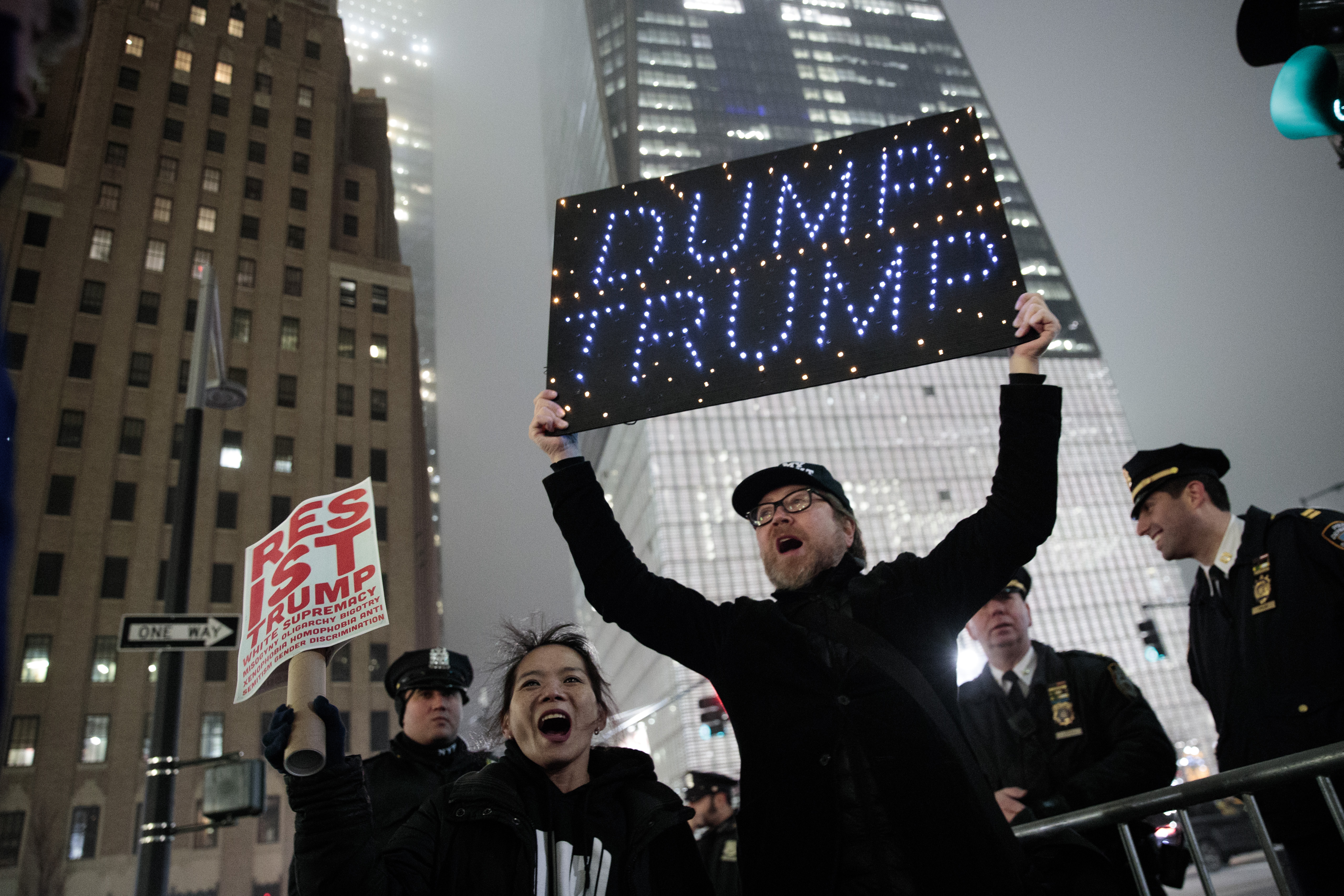 Activists Rally At Goldman Sachs To Protest Dodd-Frank Rollback