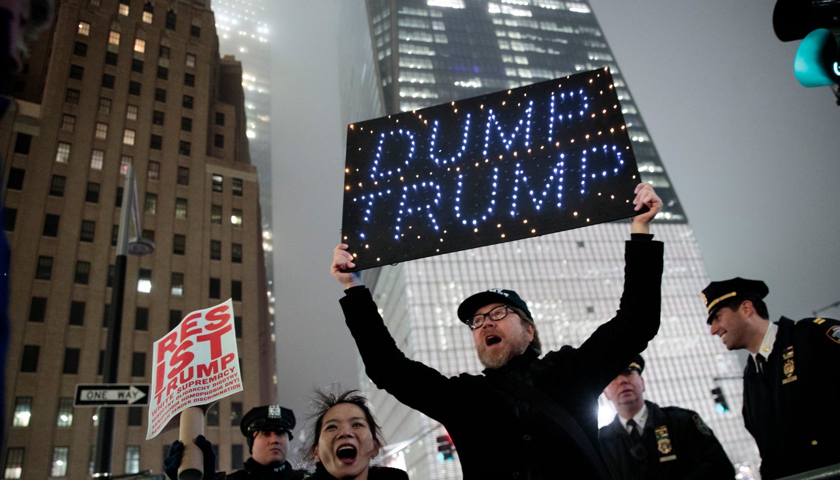 Activists Rally At Goldman Sachs To Protest Dodd-Frank Rollback