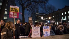 Thousands of protesters at Downing Street, against Donald...