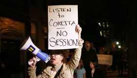 Protestors Read Coretta Scott King Letter Outside Mitch McConnell's Home