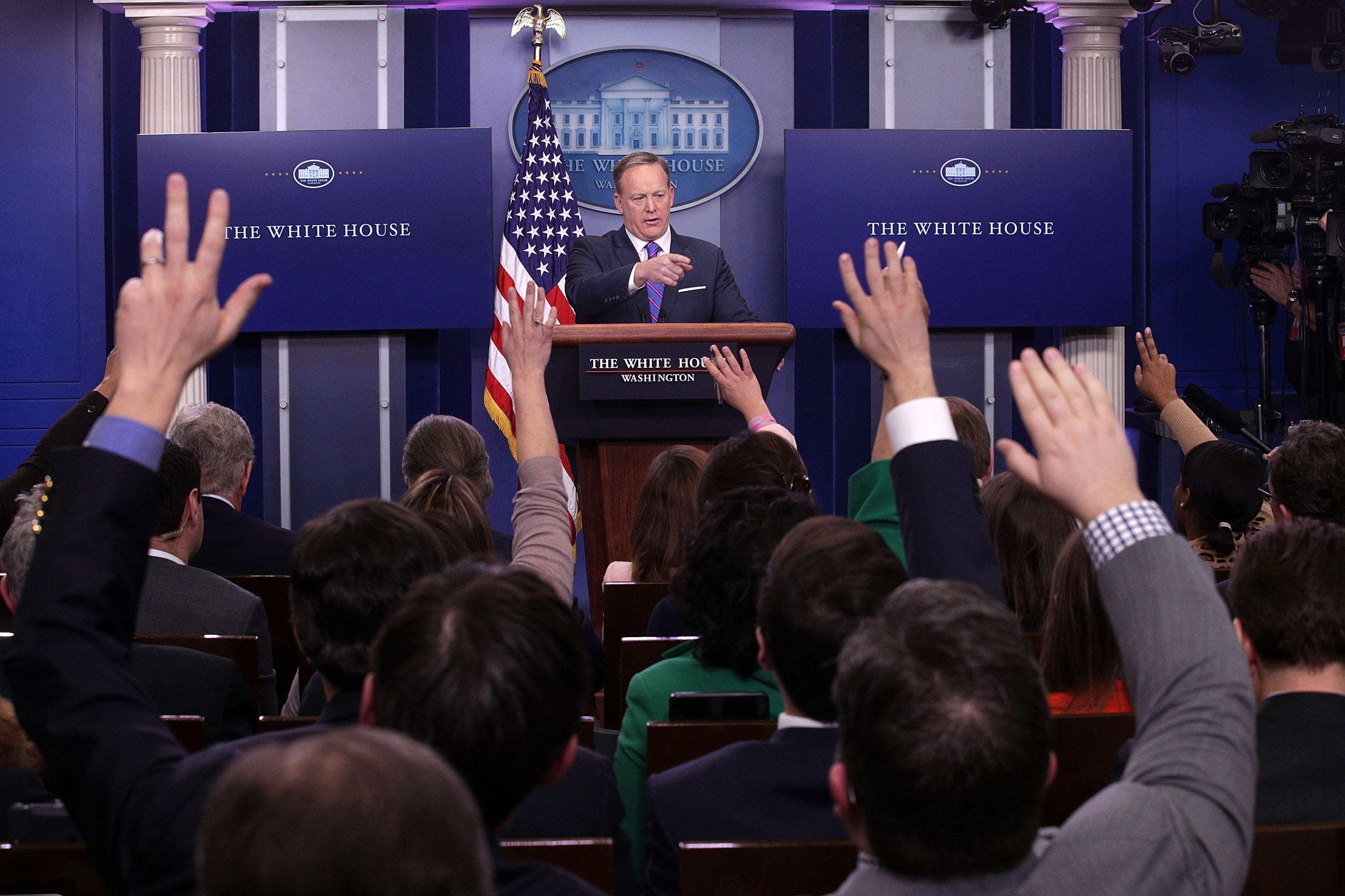 Press Secretary Sean Spicer Holds Daily Press Briefing At The White House