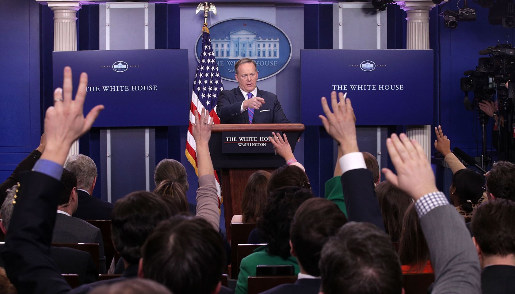 Press Secretary Sean Spicer Holds Daily Press Briefing At The White House