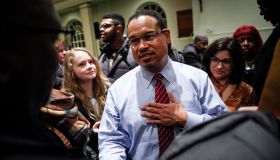 Rep. Keith Ellison Holds Town Hall Meeting At Detroit Church