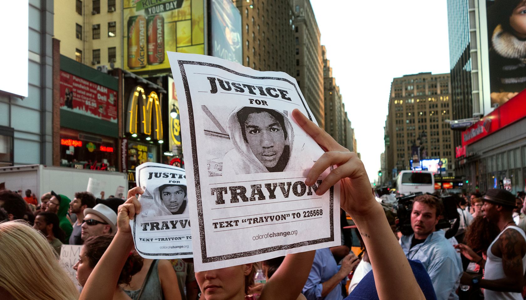 USA - Protest Against Zimmerman Trial Verdict in New York